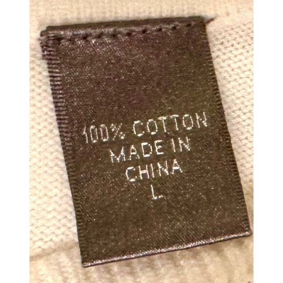 Izod‎ Golf Cotton Argyle Men's White Sweater Vest Preppy Light Academia - Picture 7 of 8